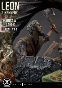 Prime 1 Studio Ultimate Premium Masterline Resident Evil 4 Leon S. Kennedy versus Chainsaw Villager Bonus Version - Video Games - photo 23