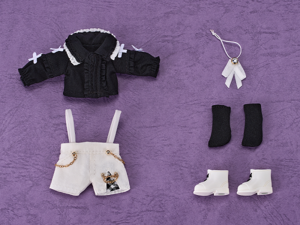 Nendoroid Doll Outfit Set: Suspender Shorts Set (Black & White)