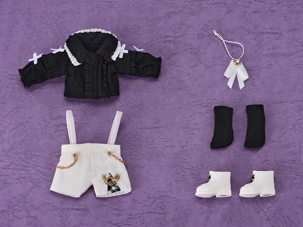 GOOD SMILE COMPANY Nendoroid Doll Outfit Set: Suspender Shorts Set (Black & White) - Figure Accessories