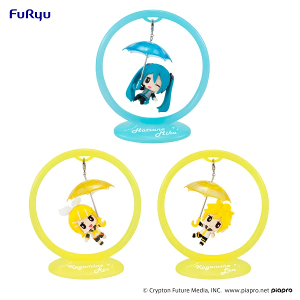 FuRyu Hatsune Miku　Trapeze FIgure -Miku /Rin /Len- set - Hatsune Miku