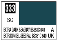 Mr. Color 333 - Extra Dark Seagray BS381C 640 (Semi-Gloss/Aircraft) 1