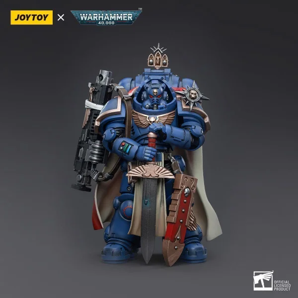 JOYTOY Ultramarines Primaris Captain Ptolias Corvor with Master Crafter Heavy Bolt Rifle - Warhammer 40K