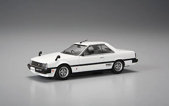 Aoshima DIECAST MODEL CAR: 1/43 SKYLINE HT 2000 TURBO GT-E?S (KHR30) ['81] (WHITE) - Scale Kits