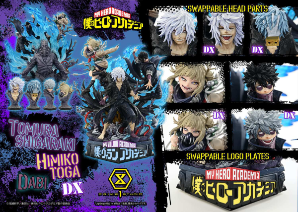 Ultimate Premium Masterline My Hero Academia Tomura Shigaraki, Dabi, Himiko Toga Deluxe Version