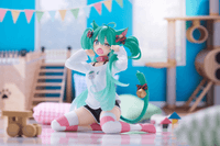Hatsune Miku Desktop Cute Figure (Cat Ear T-Shirt Ver.) Reissue 10