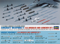 [X72-9] 1:72 AIRCRAFT WEAPONS V : U.S. MISSILES AND LAUNCHER SET 3