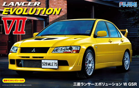 [ID-179] 1/24 Mitsubishi Lancer Evolution VII GSR w/Window Frame Masking