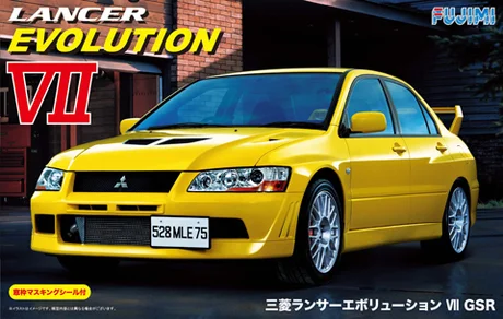 Fujimi [ID-179] 1/24 Mitsubishi Lancer Evolution VII GSR w/Window Frame Masking - Scale Kits