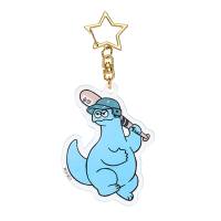 Gal & Dino Glow-in-the-Dark Acrylic Keychain Baseball 6