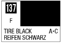 Mr. Color 137 - Tire Black (Flat/Aircraft Car) 1