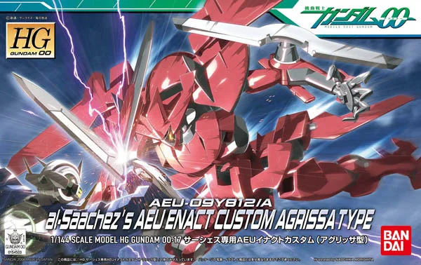 BANDAI HOBBY HG 1/144 #17 Aeu Enact Saachez Custom - Mobile Suit Gundam 00
