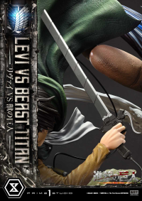 Ultimate Premium Masterline  TV animation Attack On Titan  Levi versus Beast Titan Bonus Version 4