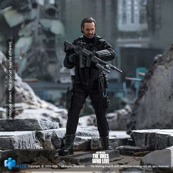 HIYA TOYS Exquisite Super 1/12 Scale 6 Inch The Walking Dead The Ones Who Lived Rick Action Figure - The Walking Dead
