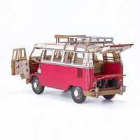 wa-gu-mi Vintage Volkswagen Type 2 (T1) Camper Van RED 9