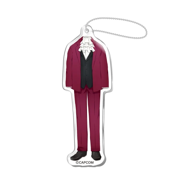 CAPCOM Costume acrylic keychain Ace Attorney Miles Edgeworth - The Great Ace Attorney
