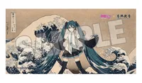 Hatsune Miku x Katsushika Hokusai iXima Bath Towel The Great Wave off Kanagawa