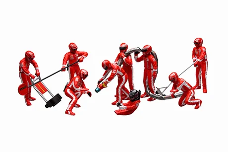 Fujimi [GT-21] 1/20 PIT CREW SET B - Kit Accessories