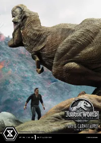 Prime 1 Studio Legacy Museum Collection Jurassic World: Fallen Kingdom (Film) Tyrannosaurus-Rex & Carnotaurus 1/15 scale Deluxe Version - Jurassic Park - photo 69