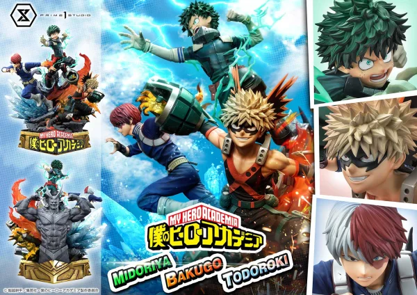 Prime 1 Studio Ultimate Premium Masterline My Hero Academia Midoriya, Bakugo & Todoroki - My Hero Academia