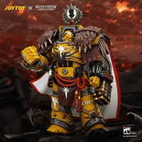 Imperial Fists Lord Castellan Evander Garrius, The Tyrant of Cthonia with the Subjugator and Incineratus 1