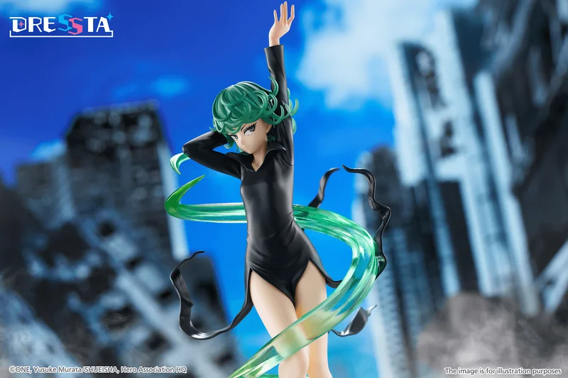 TAITO One-Punch Man DRESSTA Statue Figure - Terrible Tornado - One Punch Man