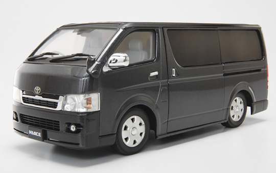DIECAST MODEL CAR: 1/24 TYPE-200 HIACE SUPER-GL (DARK GRAY) (TOYOTA)
