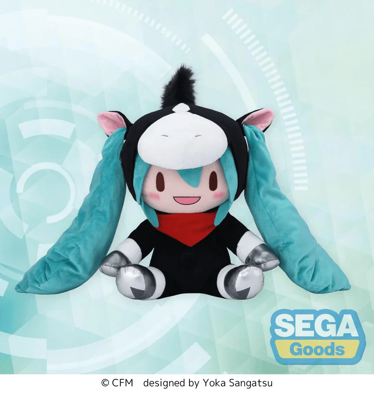 SEGA fuwa petit "Hatsune Miku Horse 2026" Plush (LL) - Hatsune Miku