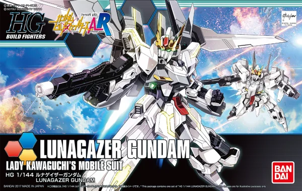 BANDAI HOBBY HGBF 1/144 Lunagazer Gundam - Gundam Build Fighters / Try