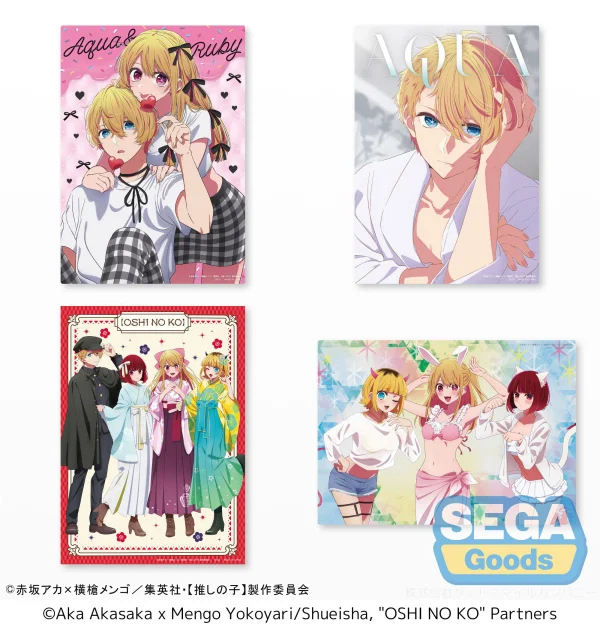 SEGA "OSHI NO KO" Visual Board (EX) [Pack of: Ruby & Aqua：10 ,Aqua：7 ,Newly Drawn: 5 ,Newly Drawn (Swimsuit): 5] - 【OSHI NO KO】