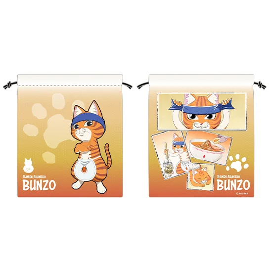 16 directions Ramen Akaneko Drawstring Pouch Bunzo - Ramen Akaneko