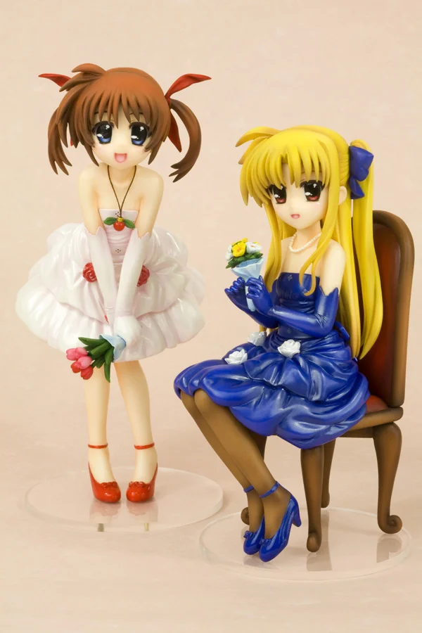KOTOBUKIYA Ani Statue - Magical Girl Lyrical Nanoha - Nanoha Takamachi & Fate Testarossa Dress Ver - Magical Girl Lyrical Nanoha