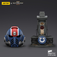 Ultramarines Lieutenant Titus' MKX Helmet & Display Stand 25