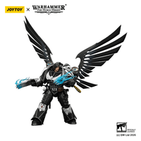 Raven Guard Corvus Corax, Primarch of the XIX Legion with artificer-crafted lightning talons, archaeotech pistols, and whip 10