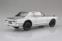Aoshima KPGC10 SKYLINE HT GT-R 1970 Silver - Scale Kits - photo 2