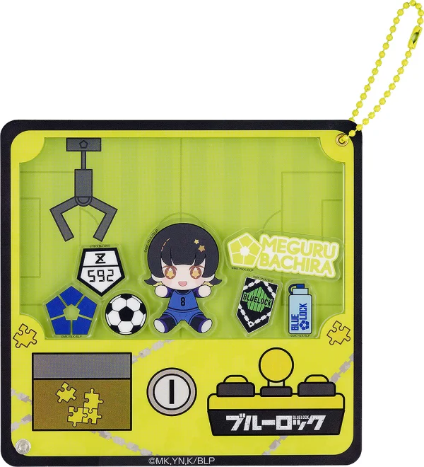 GOOD SMILE COMPANY HUGGY Series Claw Machine Acrylic Keychain Bachira Meguru - BLUE LOCK