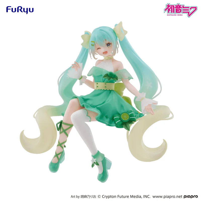 Hatsune Miku Noodle Stopper Figure -Hatsune Miku Lime ver.-