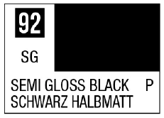 GSI Creos Mr Color Spray - S92 Semi-Gloss Black (Semi-Gloss/Primary) - Paints