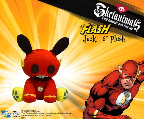 Toynami Skelanimals DC Mini Plush 6 Inch - Flash Jack - Skelanimals