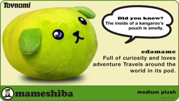 Toynami Mameshiba Medium Plush - Edamame - Mameshiba
