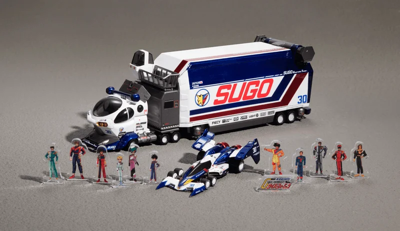 MegaHouse CYBER FORMULA Collection -Heritage Edition- DX FUTURE GPX CYBER FORMULA Sugolegerd 10V5000＆Super Asurada 01 Circuit Mode 【with gift】 - FUTURE GPX CYBER FORMULA