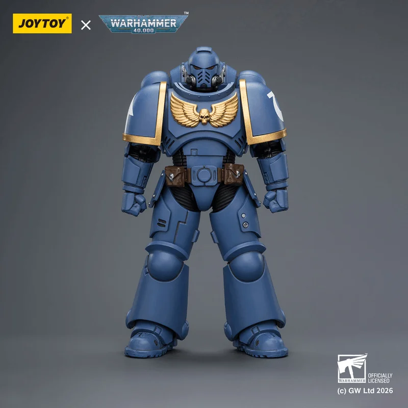 JOYTOY Ultramarines Intercessor with Bolt Rifle, Bolt Pistol and Chainsword - Warhammer 40K
