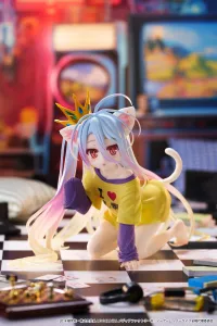 TAITO No Game No Life Desktop Cute Figure - Shiro (Cat Ear T-Shirt Ver.) - No Game No Life - photo 1