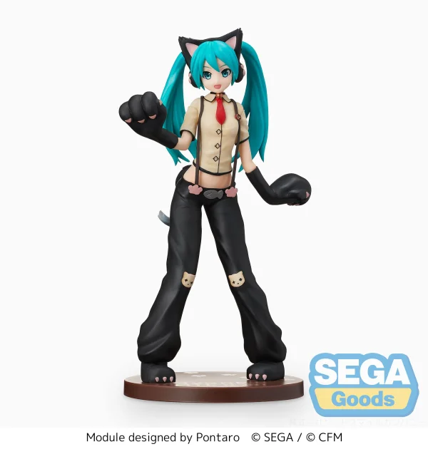 SEGA "Hatsune Miku: Project DIVA Arcade Future Tone" SPM Figure "Hatsune Miku - Kitty Cat" - Hatsune Miku