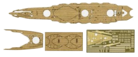 [TOKU-72 EX-2] 1/700 Wood Deck Seal for IJN Battleship Yamashiro (w/Ship Name Plate)