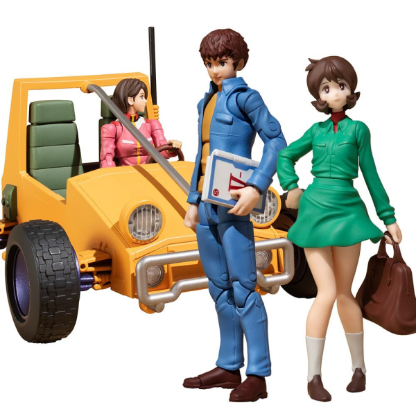 Earth Federation 07 Amuro＆Frau and 08V-SP General Soldier & buggy set box (with gift)
