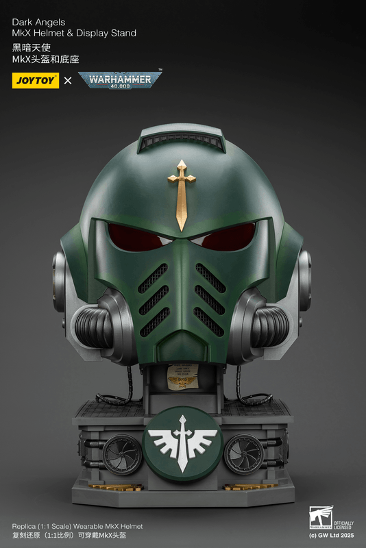 Dark Angels MkX Helmet & Display Stand