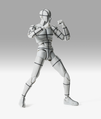 BODY-KUN-Sports- Edition-WIRE FRAME- (Gray Color Ver.) "BODY-KUN/BODY-CHAN", TAMASHII NATIONS S.H.Figuarts 3