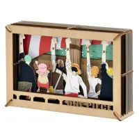 ENSKY [PT-WL11X] ONE PIECE PAPER THEATER ( paper theater ) -Wood Style- / Mark of a Friend - ONE PIECE - photo 2