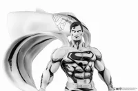 PureArts SDCC 2024 DC HEROES : Superman B&W PX PVC 1/8 Statue - DC Comics - photo 2