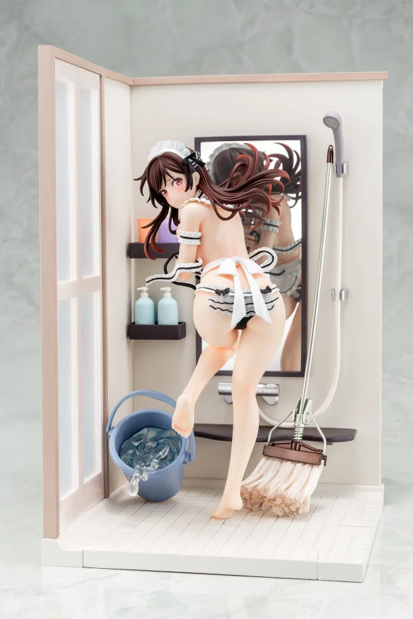 Hakoiri-musume 1/6 scale pre-painted completed figure Rent-A-Girlfriend MIZUHARA Chizuru Maid Bikini de cleanup figure - Rent-A-Girlfriend
